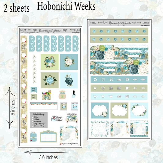 Aquamarine Hobonichi Weeks