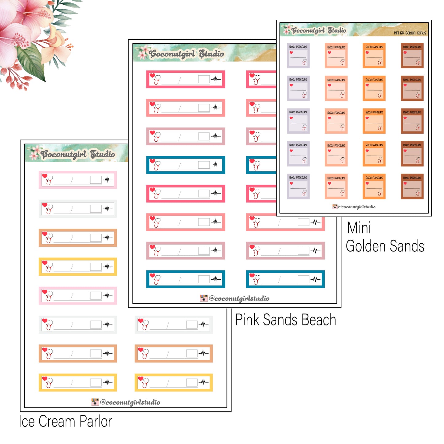 Blood Pressure Medical Planner Stickers