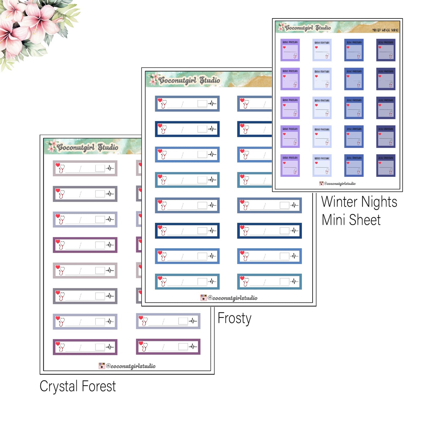 Blood Pressure Medical Planner Stickers