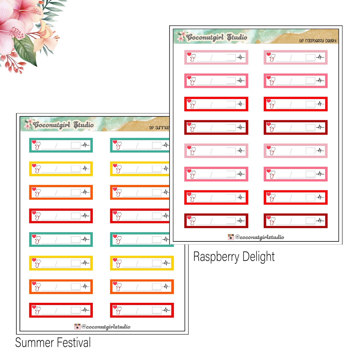 Blood Pressure Medical Planner Stickers