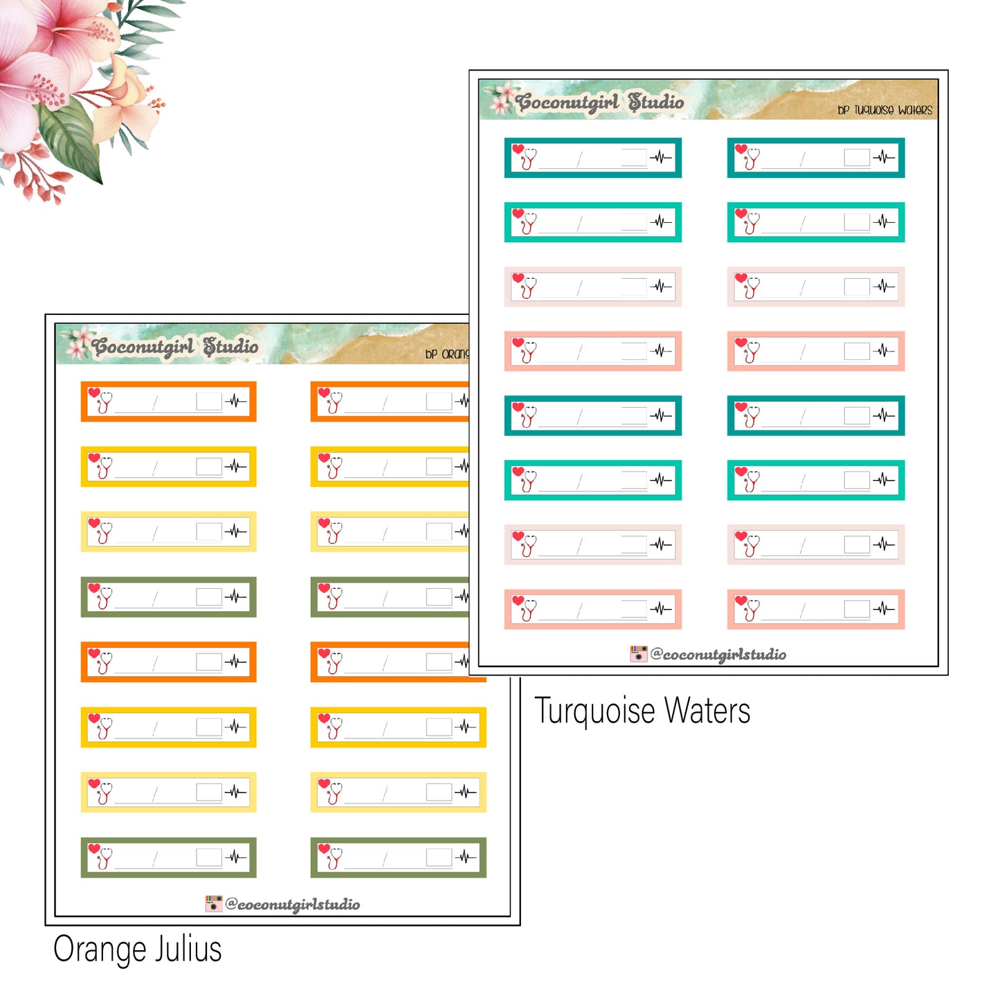 Blood Pressure Medical Planner Stickers