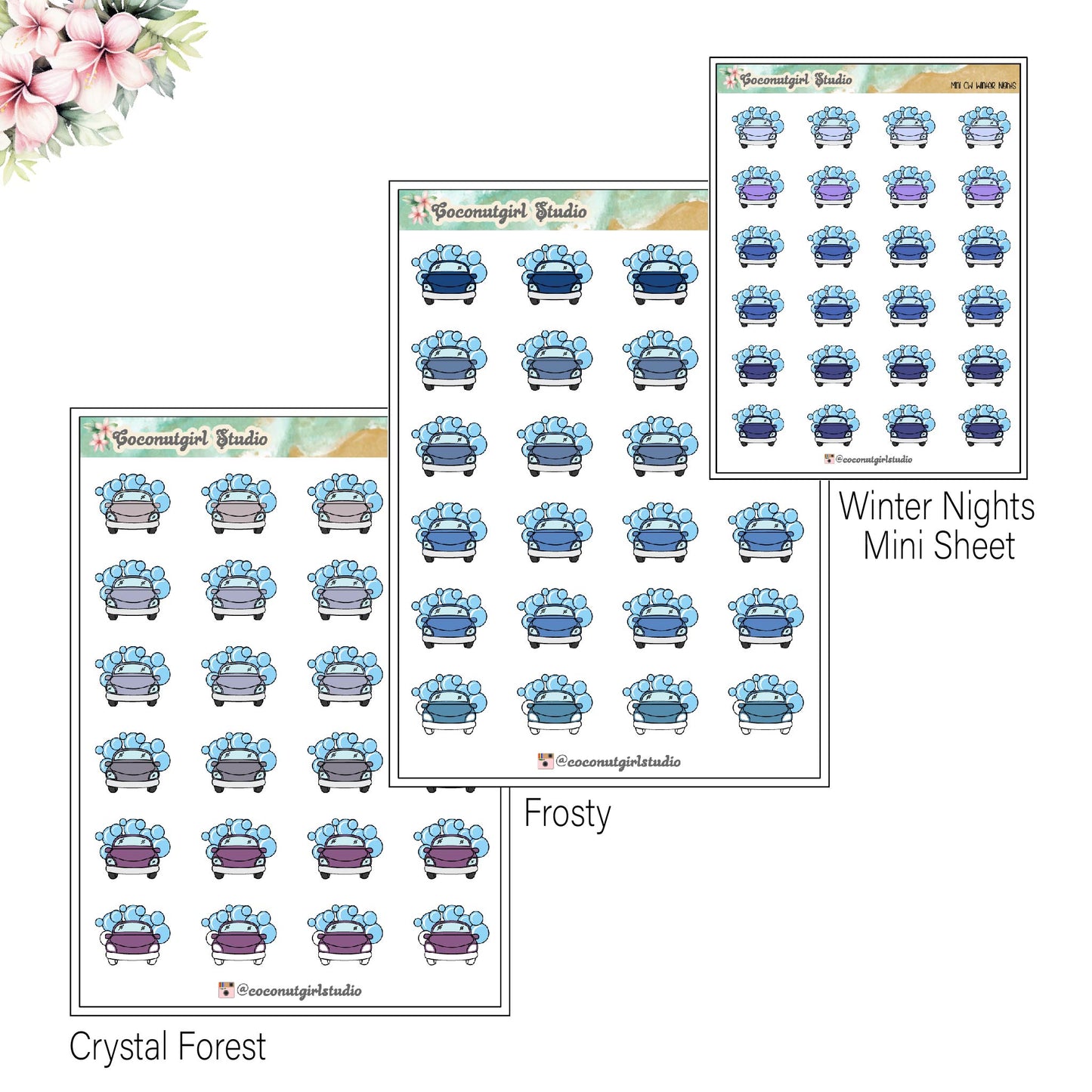 Car wash planner stickers Home & Chores