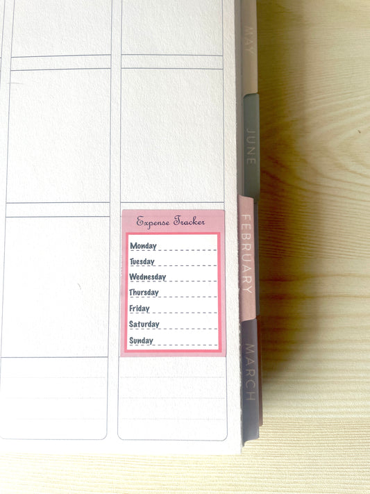 Expense Tracker Planner stickers Financial