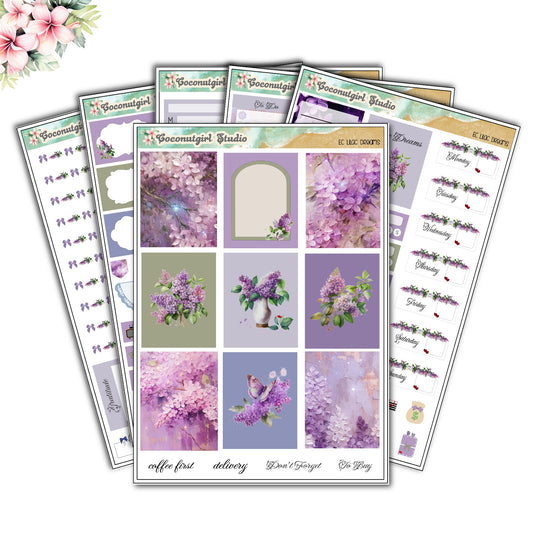 Lilac Dreams Weekly Kit floral purple