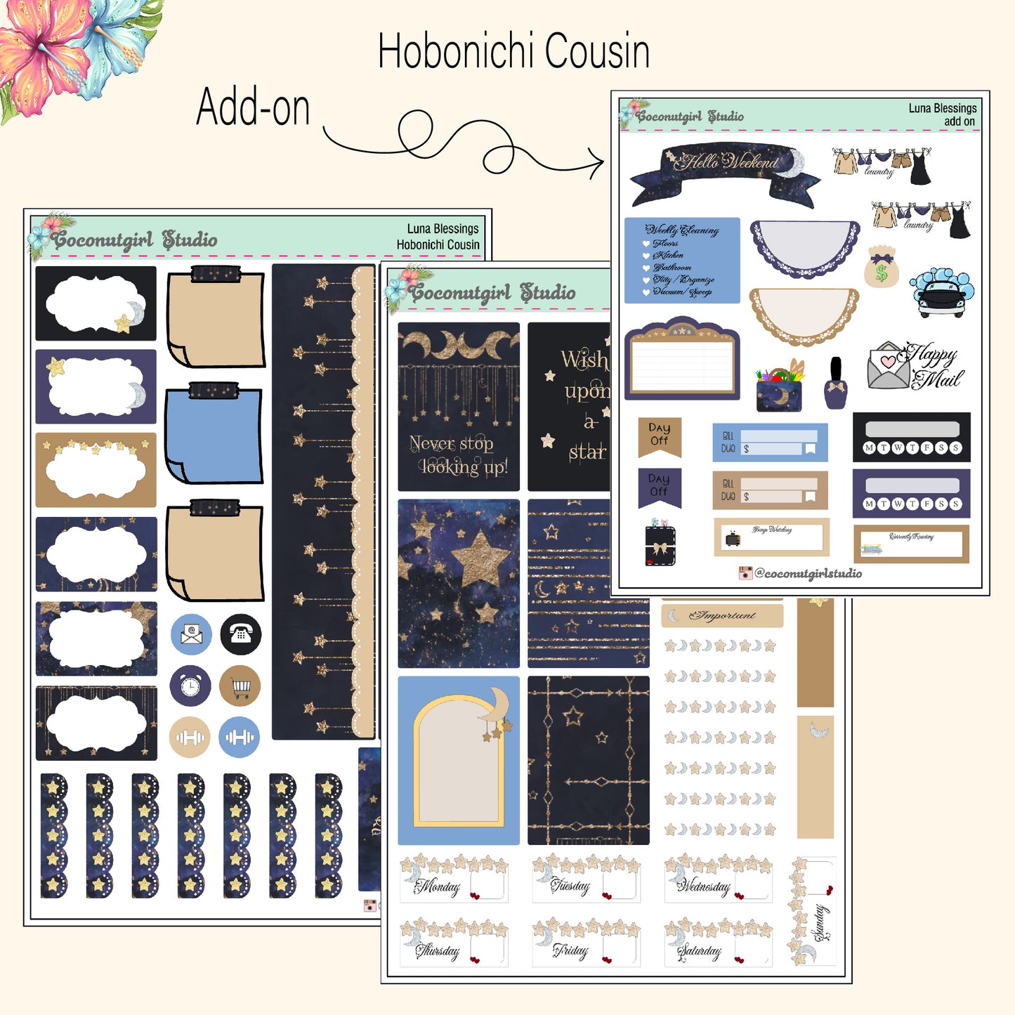 Luna Blessings Hobonichi Cousin Kit