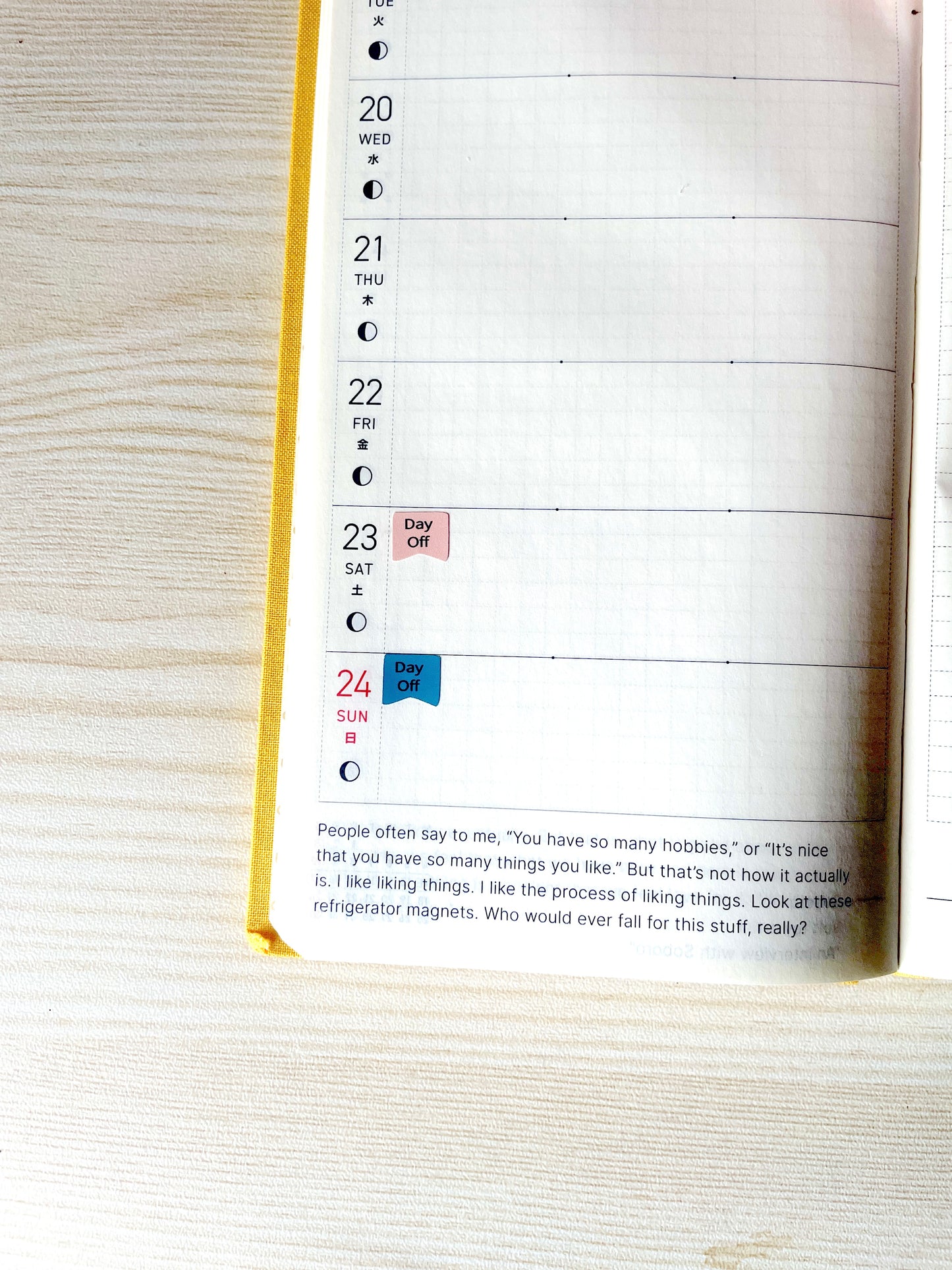 Day Off Page Flag Planner Stickers Work / School