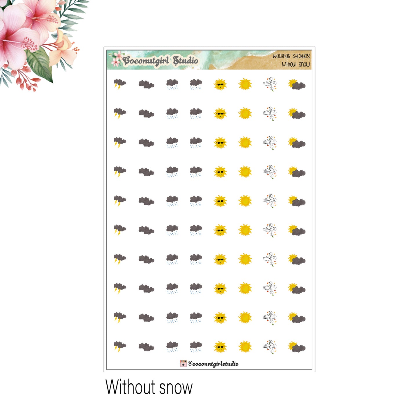 Weather Stickers Home & Chores