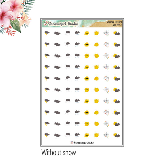 Weather Stickers Home & Chores