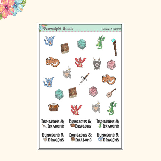 Dungeons & Dragons Stickers