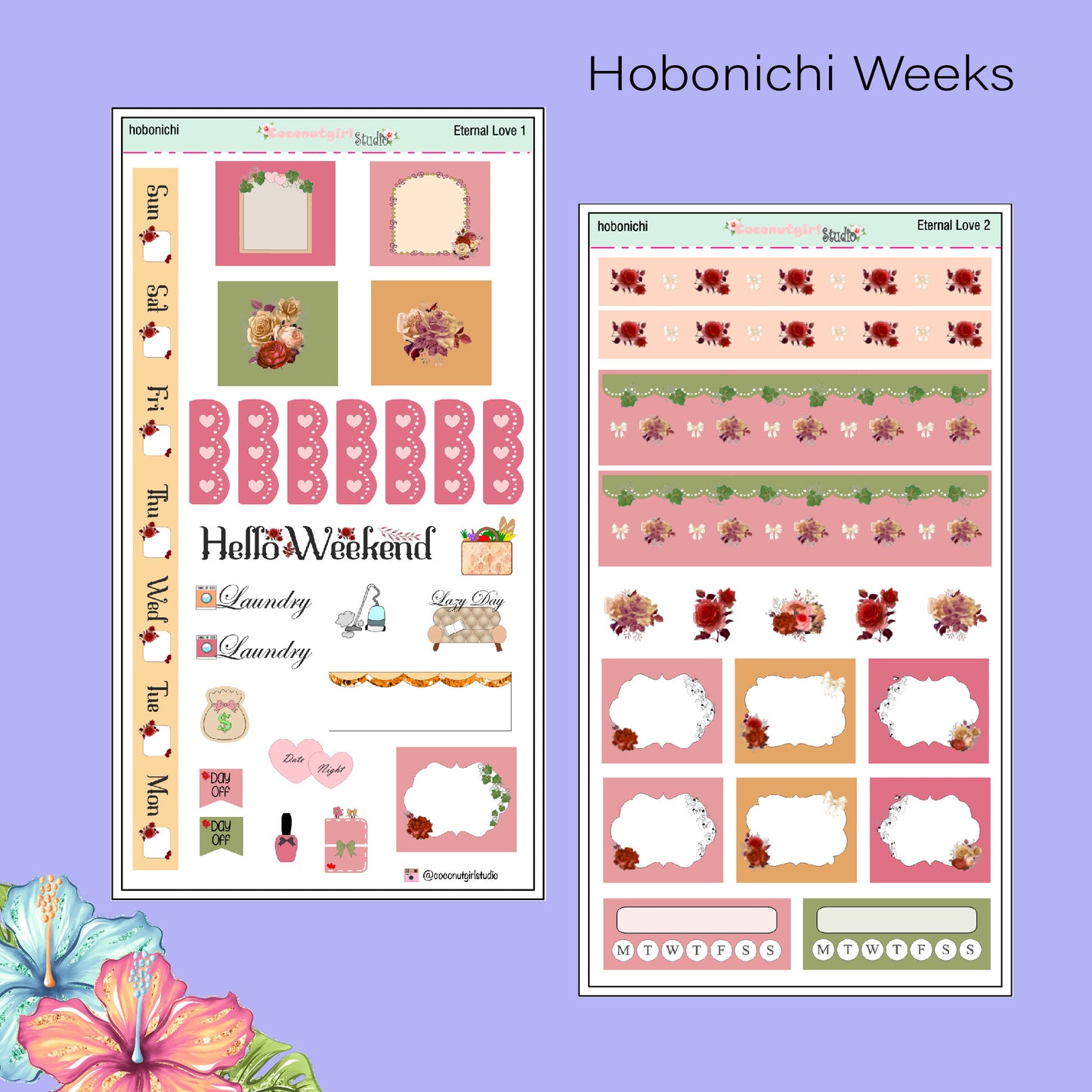 Eternal Love  autumn inspired planner stickers