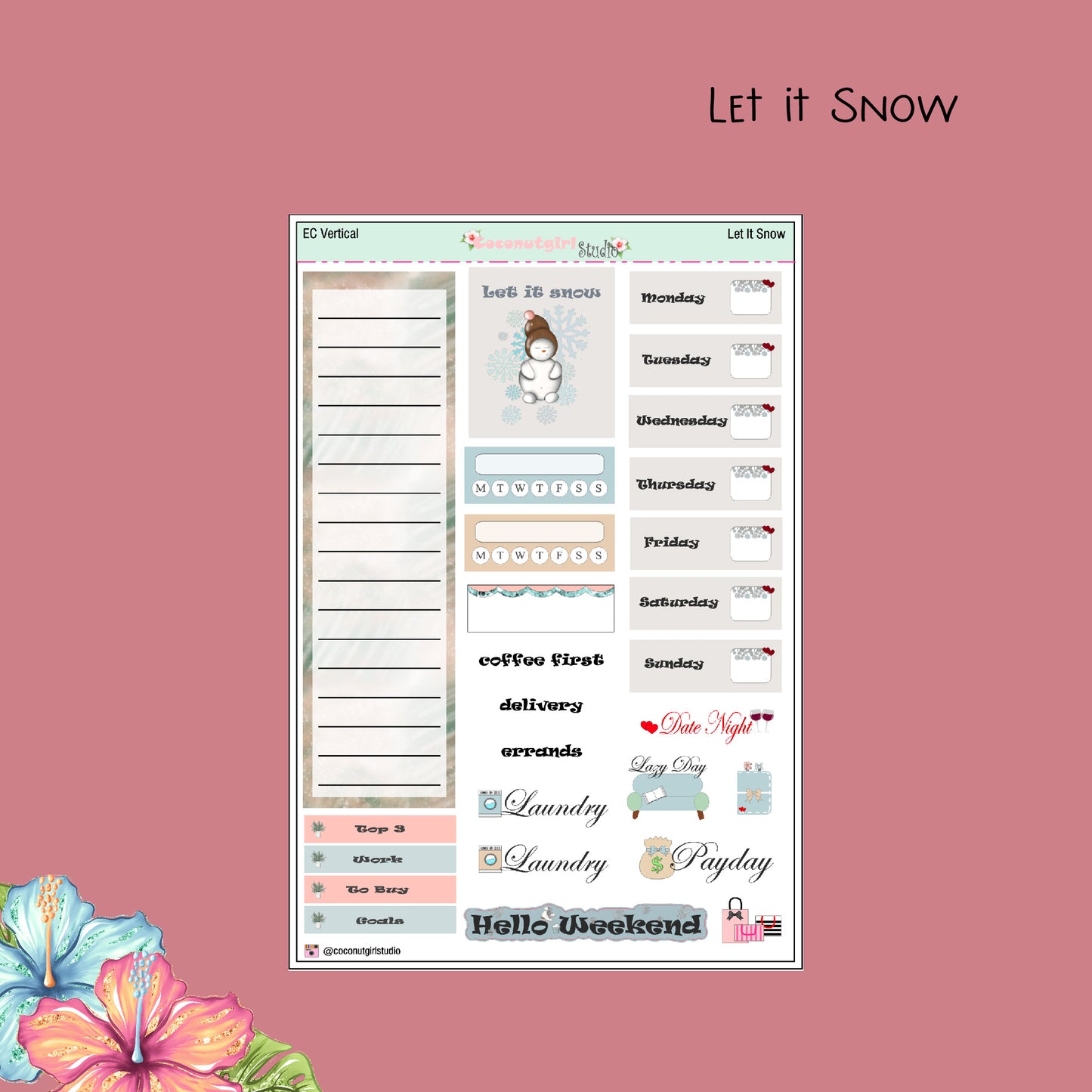 Let it Snow Weekly Kit