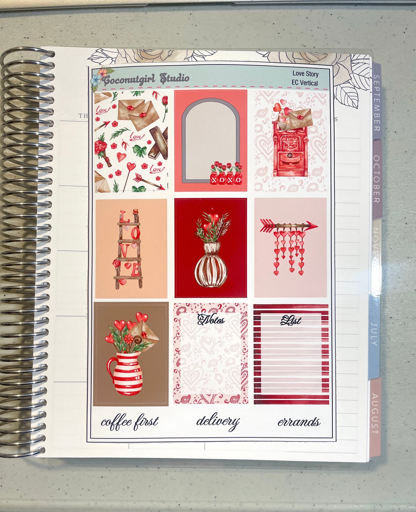 Love Story Weekly Kit valentine's day