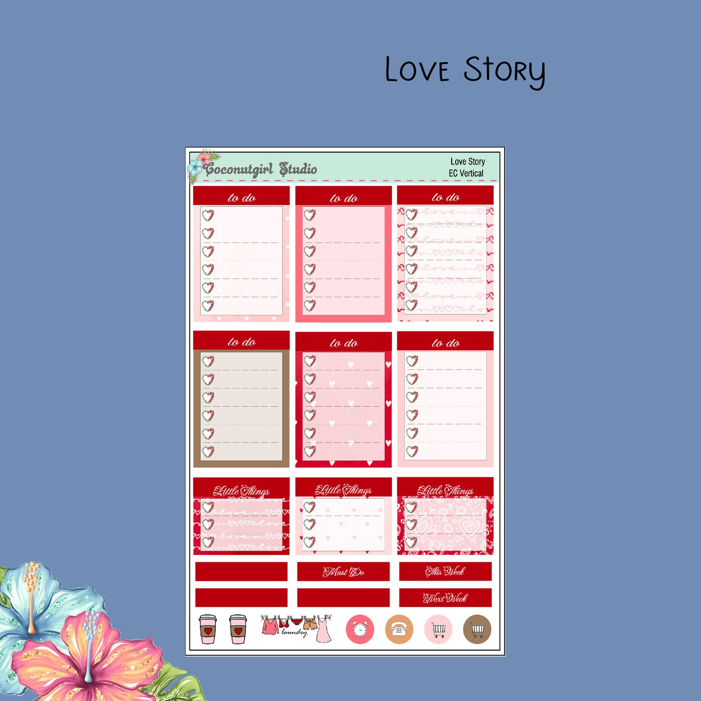 Love Story Weekly Kit valentine's day