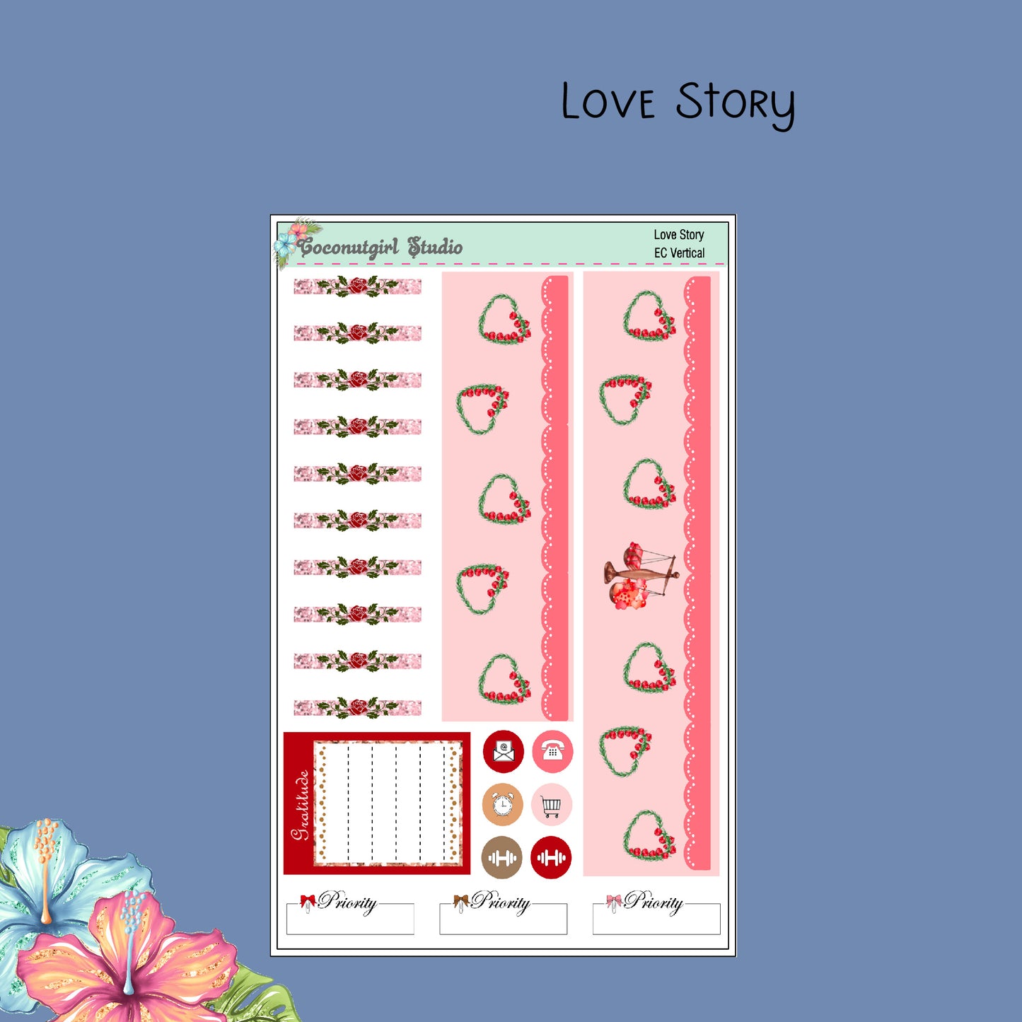 Love Story Weekly Kit valentine's day