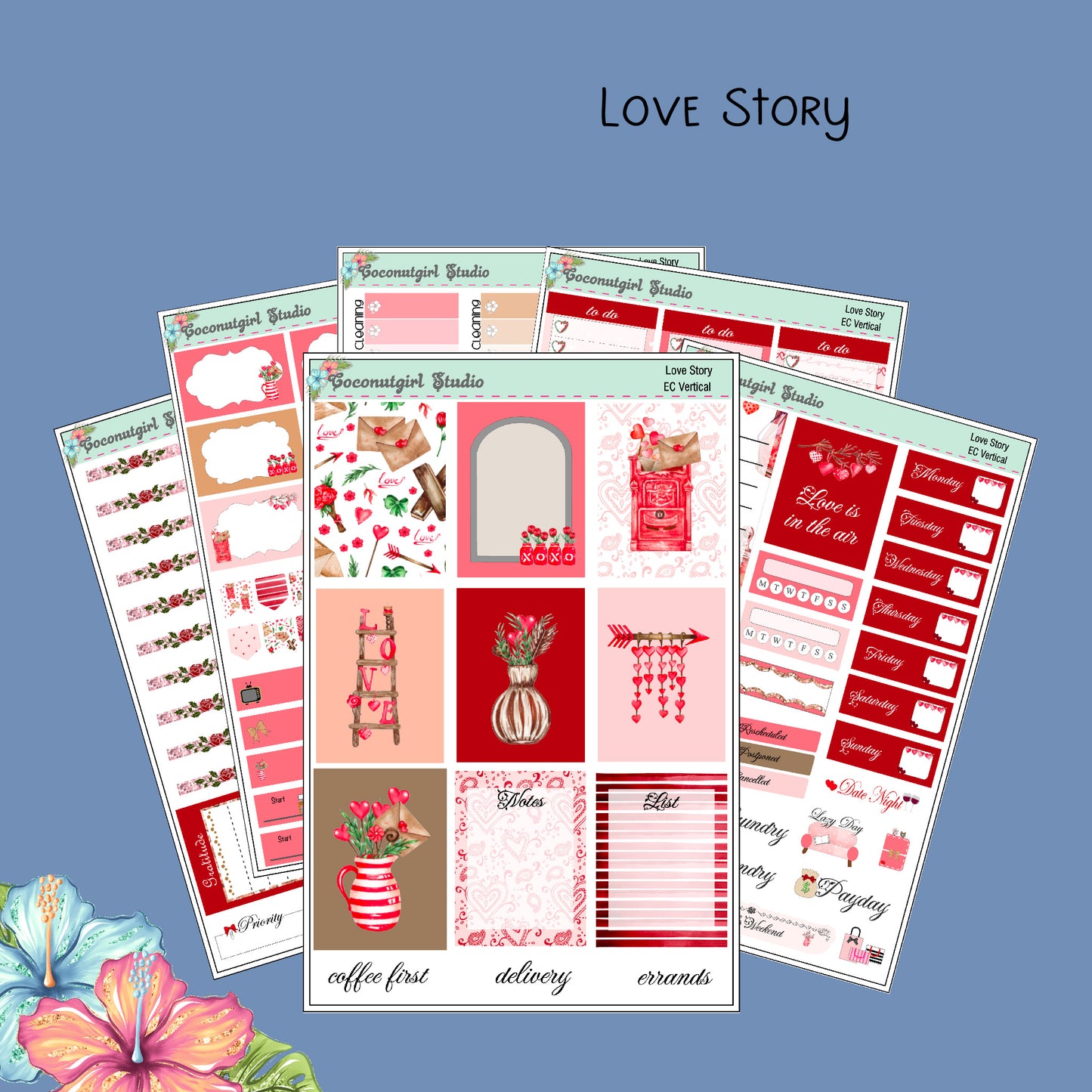 Love Story Weekly Kit valentine's day