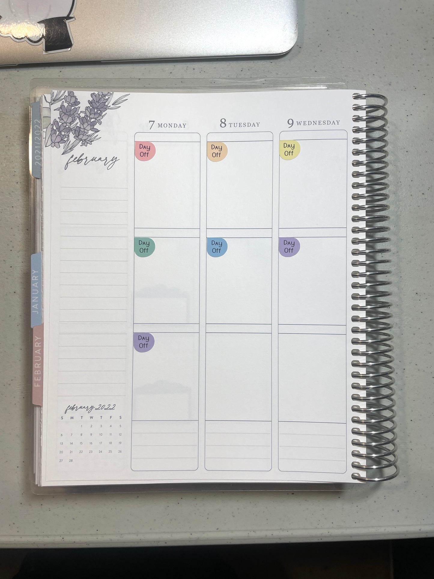 Day Off Round Corner planner stickers Work / School